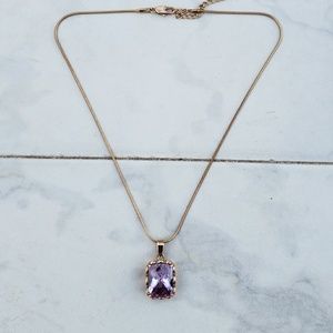Park Lane Costume Jewelry Purple Pendant Necklace